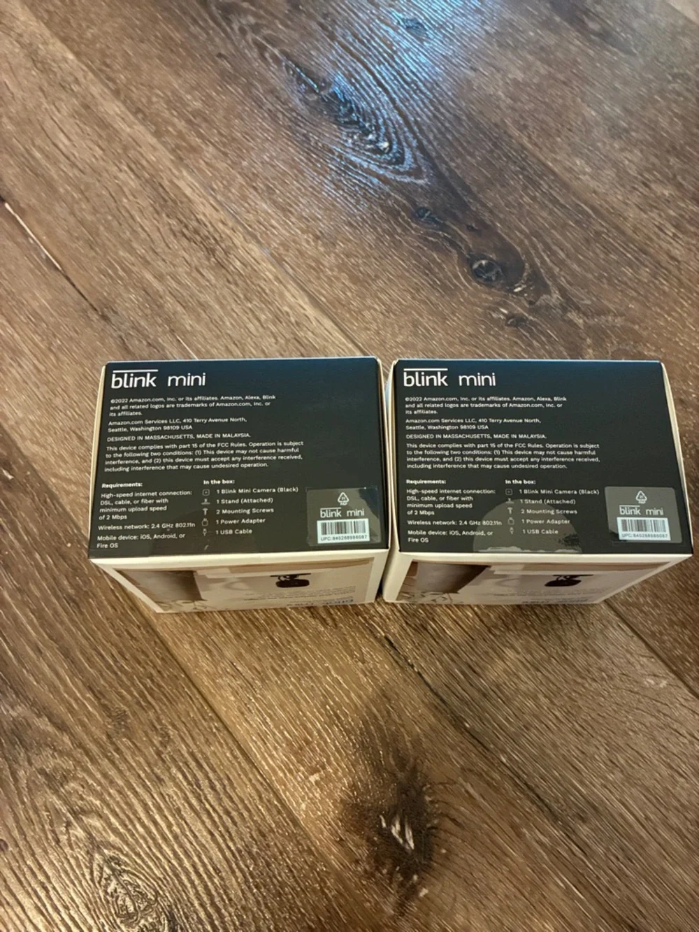 Blink mini camera , Set of 2, Indoor plug in camera